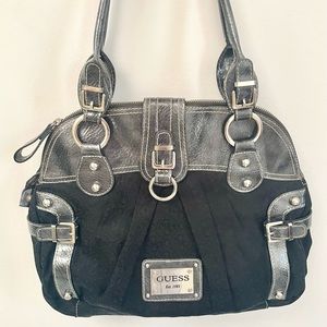 Guess Black Monogram Purse